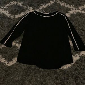 89th + Madison long sleeve blouse with rhinestones size S